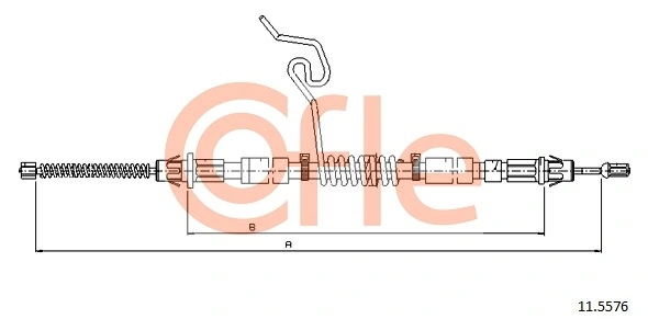 Cable Pull, parking brake 11.5576