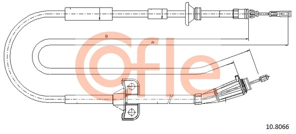 Cable Pull, parking brake 10.8066