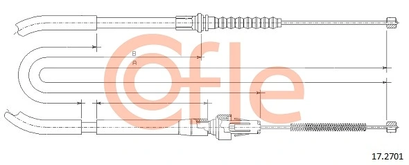 Cable Pull, parking brake 92.17.2701