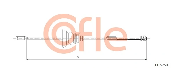 Cable Pull, parking brake 11.5750
