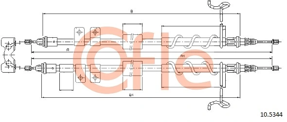 Cable Pull, parking brake 10.5344