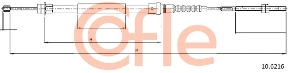 Cable Pull, parking brake 10.6216