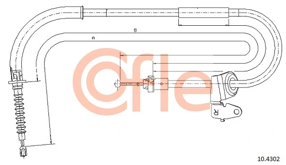 Cable Pull, parking brake 10.4302