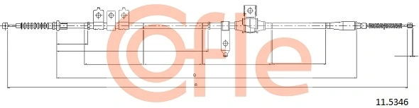 COFLE 11.5346 Cable Pull, parking brake
