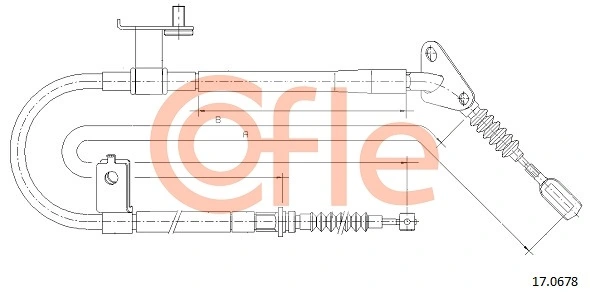 Cable Pull, parking brake 17.0678