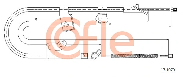 Cable Pull, parking brake 92.17.1079