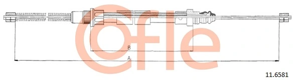 Cable Pull, parking brake 11.6581