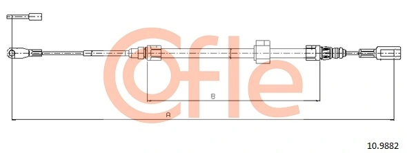Cable Pull, parking brake 10.9882