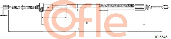 Cable Pull, parking brake 10.6545