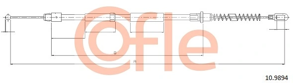 Cable Pull, parking brake 92.10.9894