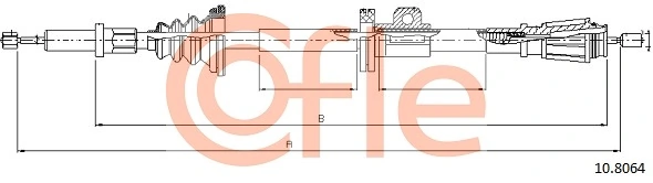 Cable Pull, parking brake 10.8064