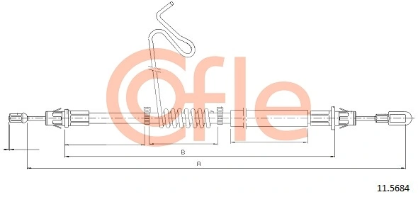Cable Pull, parking brake 92.11.5684