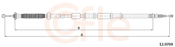 Cable Pull, parking brake 92.12.0769