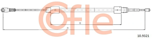 Cable Pull, parking brake 92.10.9321