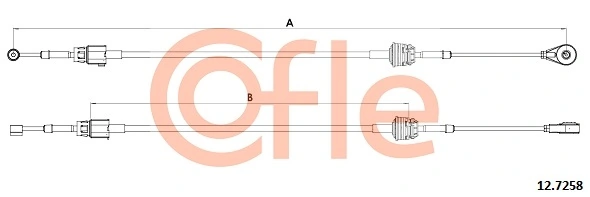 Cable Pull, manual transmission 12.7258
