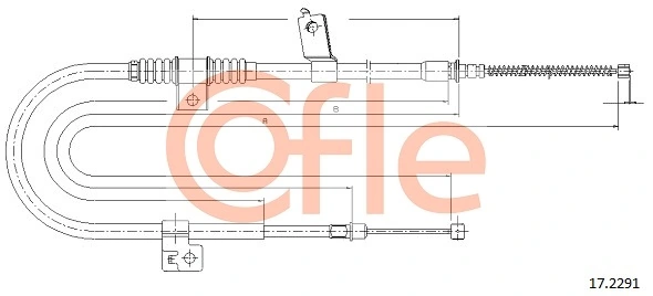 Cable Pull, parking brake 92.17.2291