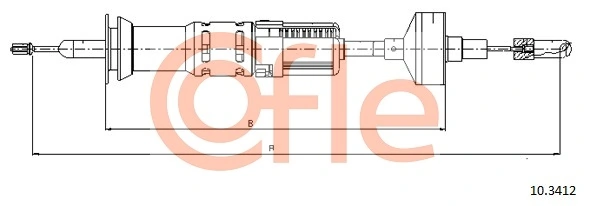 Cable Pull, clutch control 10.3412