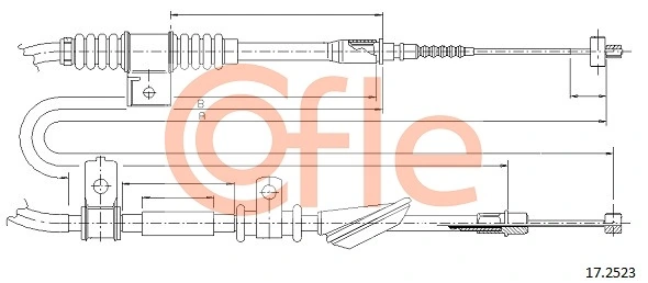 Cable Pull, parking brake 92.17.2523