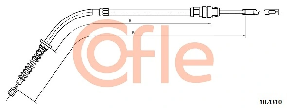 COFLE 10.4310 Cable Pull, parking brake