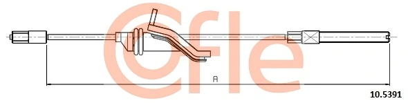 COFLE 10.5391 Cable Pull, parking brake
