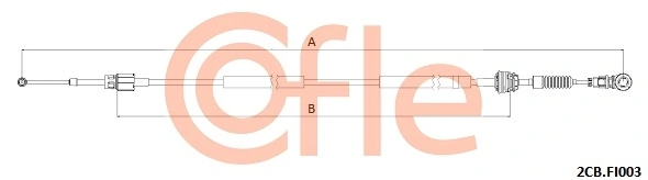 Cable Pull, manual transmission 2CB.FI003