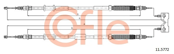 COFLE 11.5772 Cable Pull, parking brake