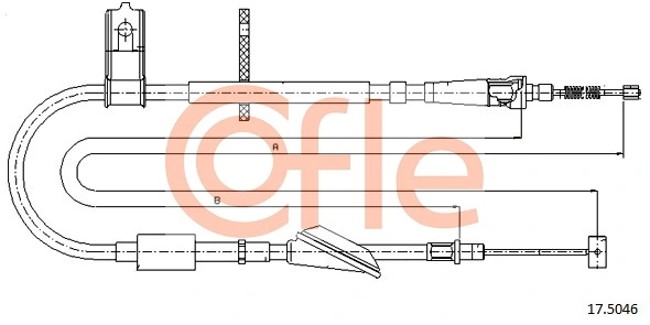 Cable Pull, parking brake 17.5046
