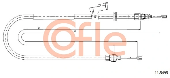 Cable Pull, parking brake 11.5495