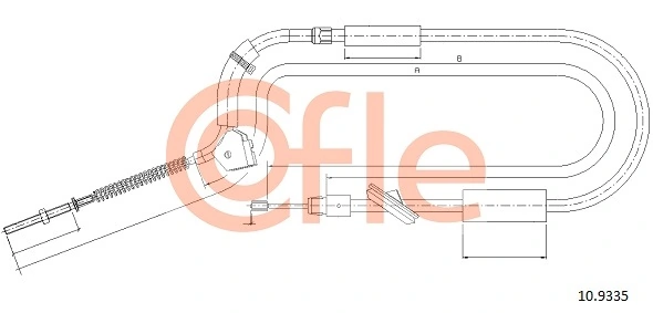 Cable Pull, parking brake 92.10.9335