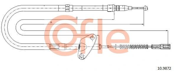 Cable Pull, parking brake 92.10.9872