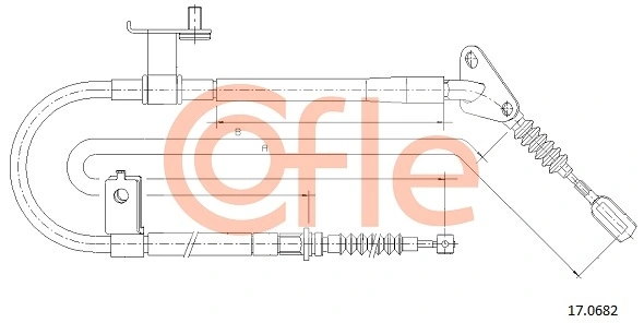 Cable Pull, parking brake 17.0682