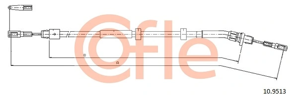 Cable Pull, parking brake 92.10.9513