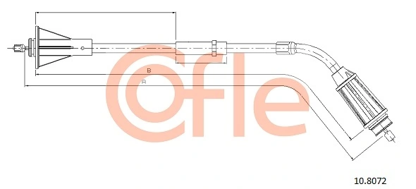 Cable Pull, parking brake 10.8072
