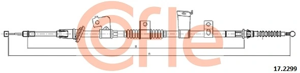 Cable Pull, parking brake 92.17.2299