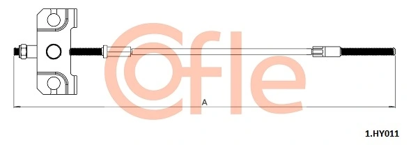 Cable Pull, parking brake 92.1.HY011