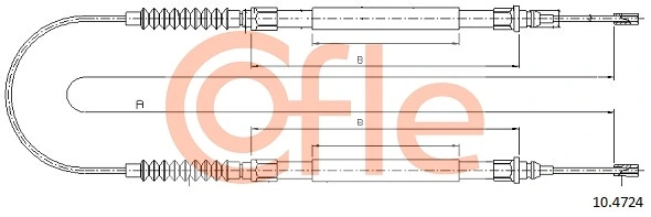 Cable Pull, parking brake 92.10.4724
