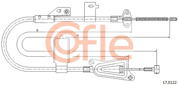 Cable Pull, parking brake 92.17.0122