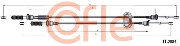 Cable Pull, manual transmission 92.11.2884