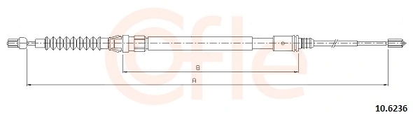 Cable Pull, parking brake 92.10.6236