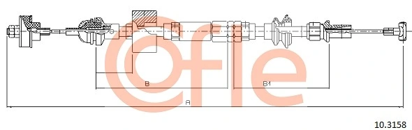 Cable Pull, clutch control 10.3158