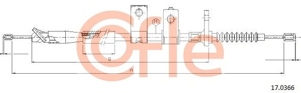 Cable Pull, parking brake 92.17.0366