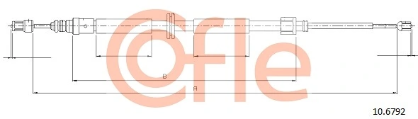 Cable Pull, parking brake 92.10.6792