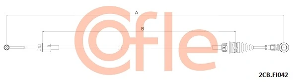 Cable Pull, manual transmission 92.2CB.FI042