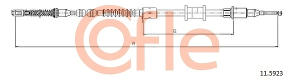 Cable Pull, parking brake 11.5923