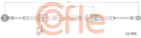Cable Pull, manual transmission 92.12.7261