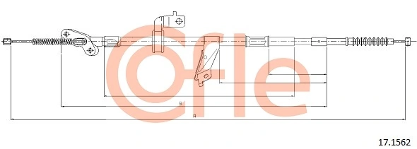 Cable Pull, parking brake 17.1562