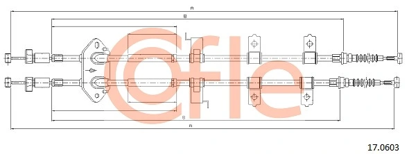 Cable Pull, parking brake 92.17.0603