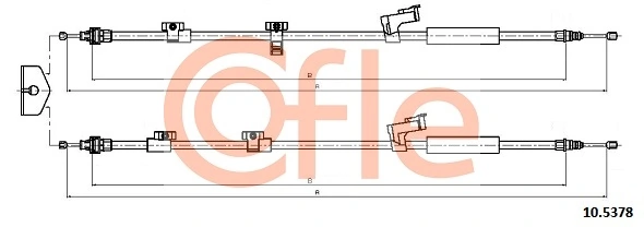Cable Pull, parking brake 92.10.5378