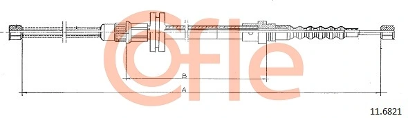 Cable Pull, parking brake 11.6821