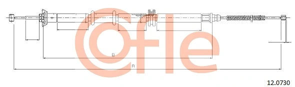 Cable Pull, parking brake 92.12.0730